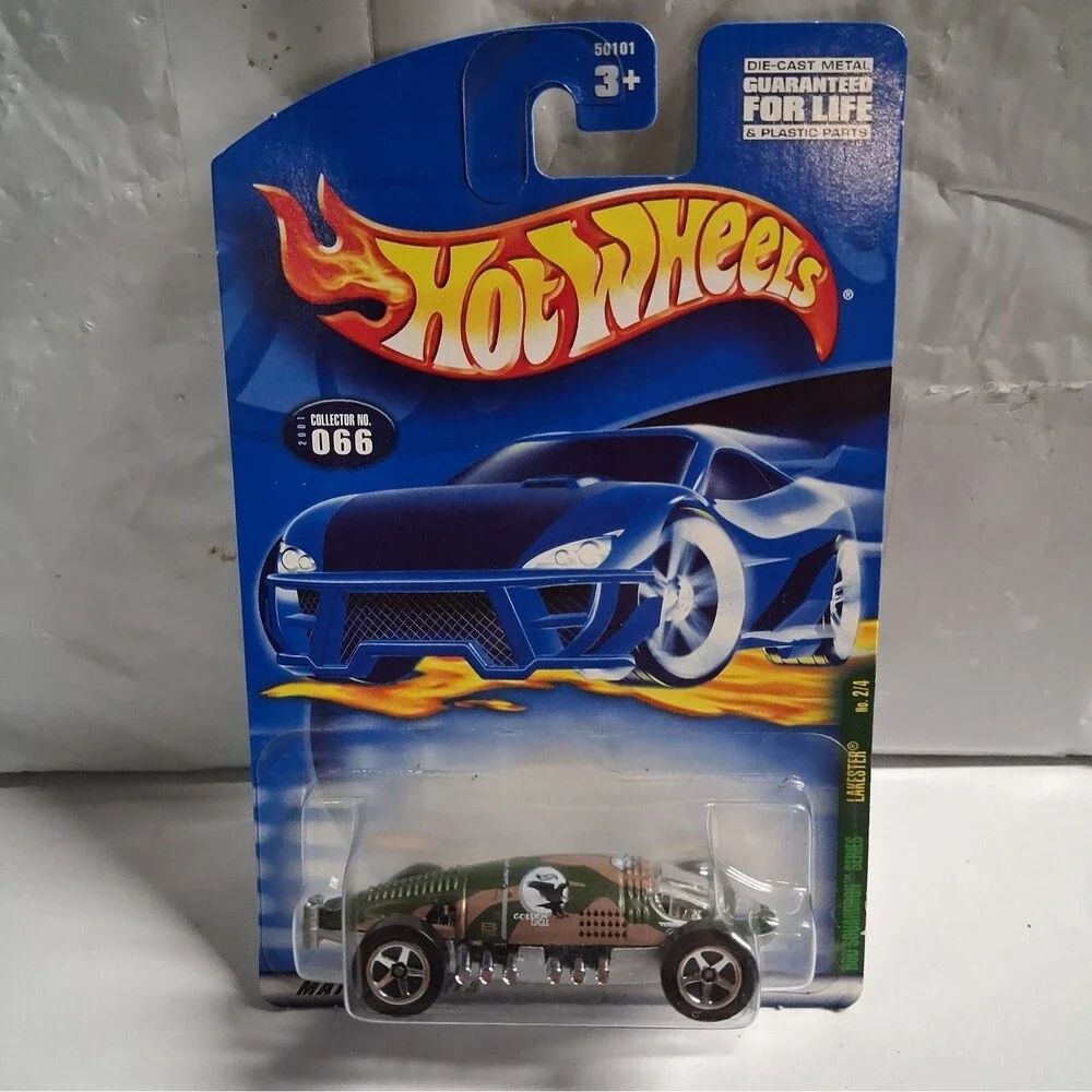 2001 Mattel Hot Wheels #066 Rod Squardron Series 2/4 Lakester Camo Green